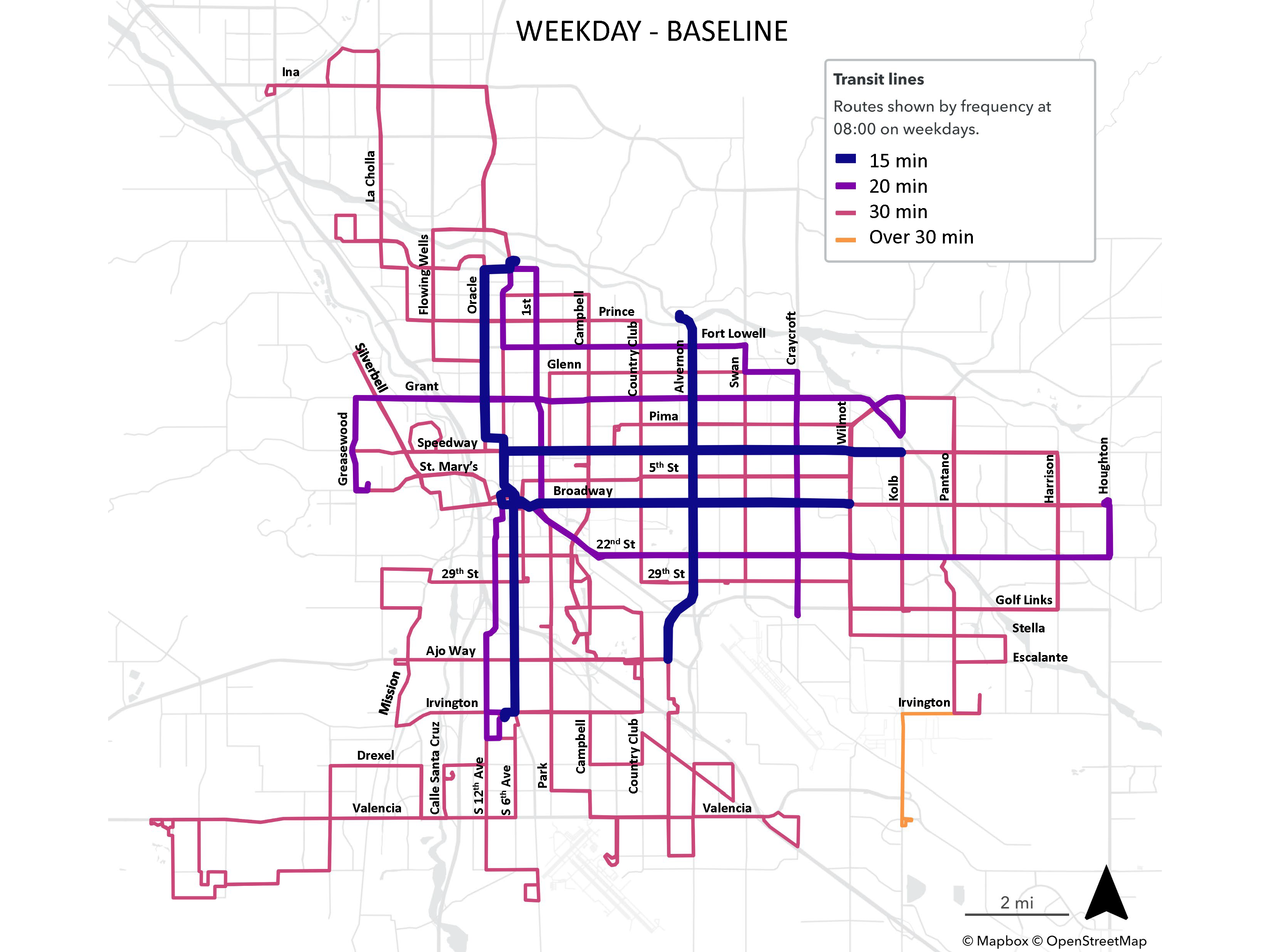 Weekday Baseline Frequency Map